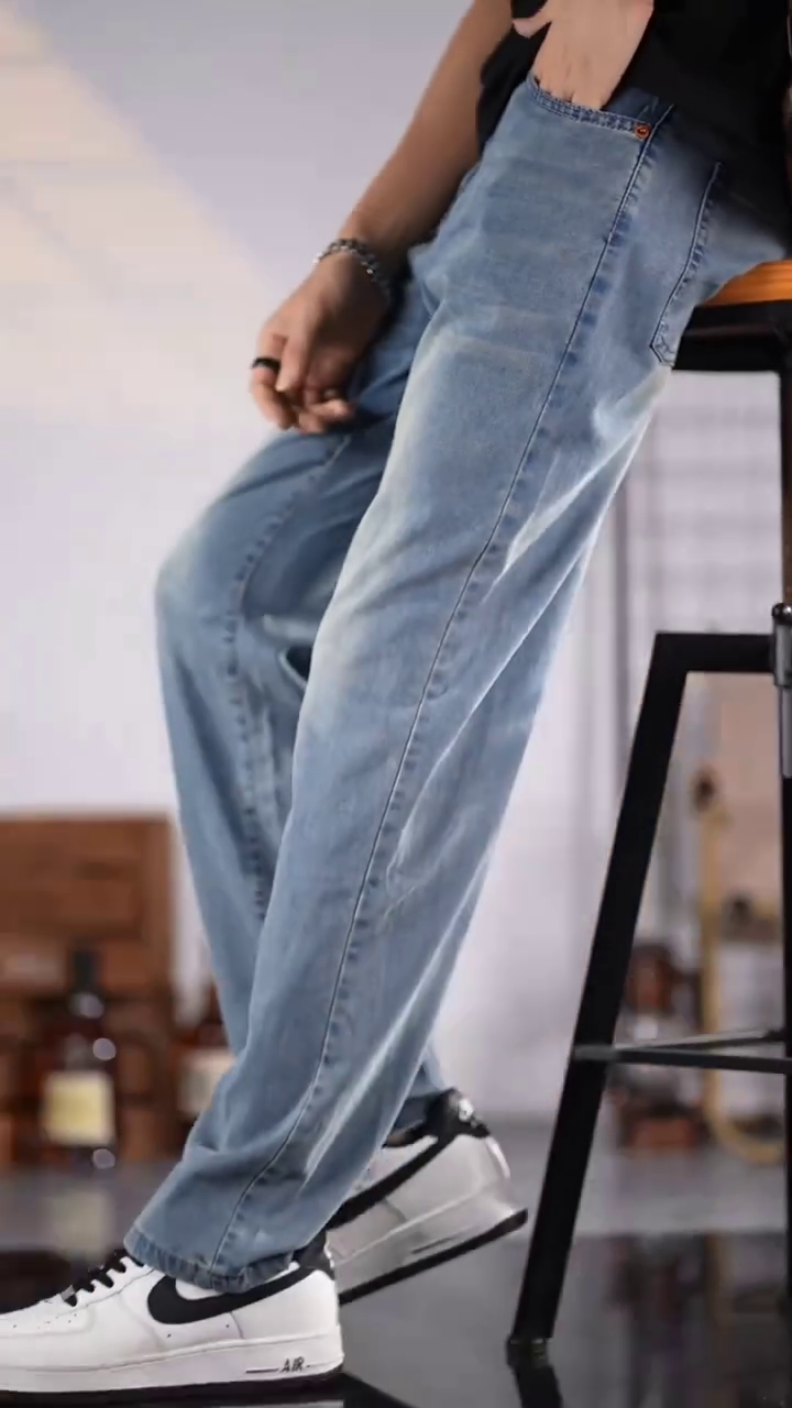 Men’s Classic Straight Fit Denim Jeans - Image 6