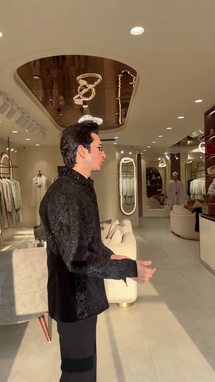 Men’s Luxury Embroidered Indo-Western Jacket - Image 5